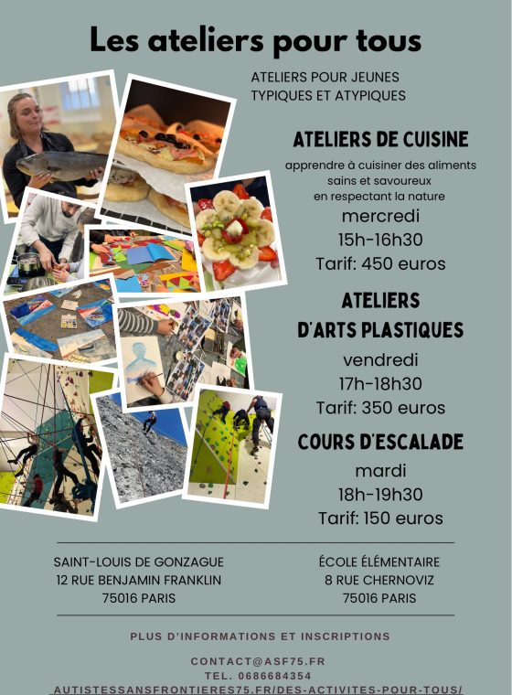 les ateliers pour tous les ateliers pour tous