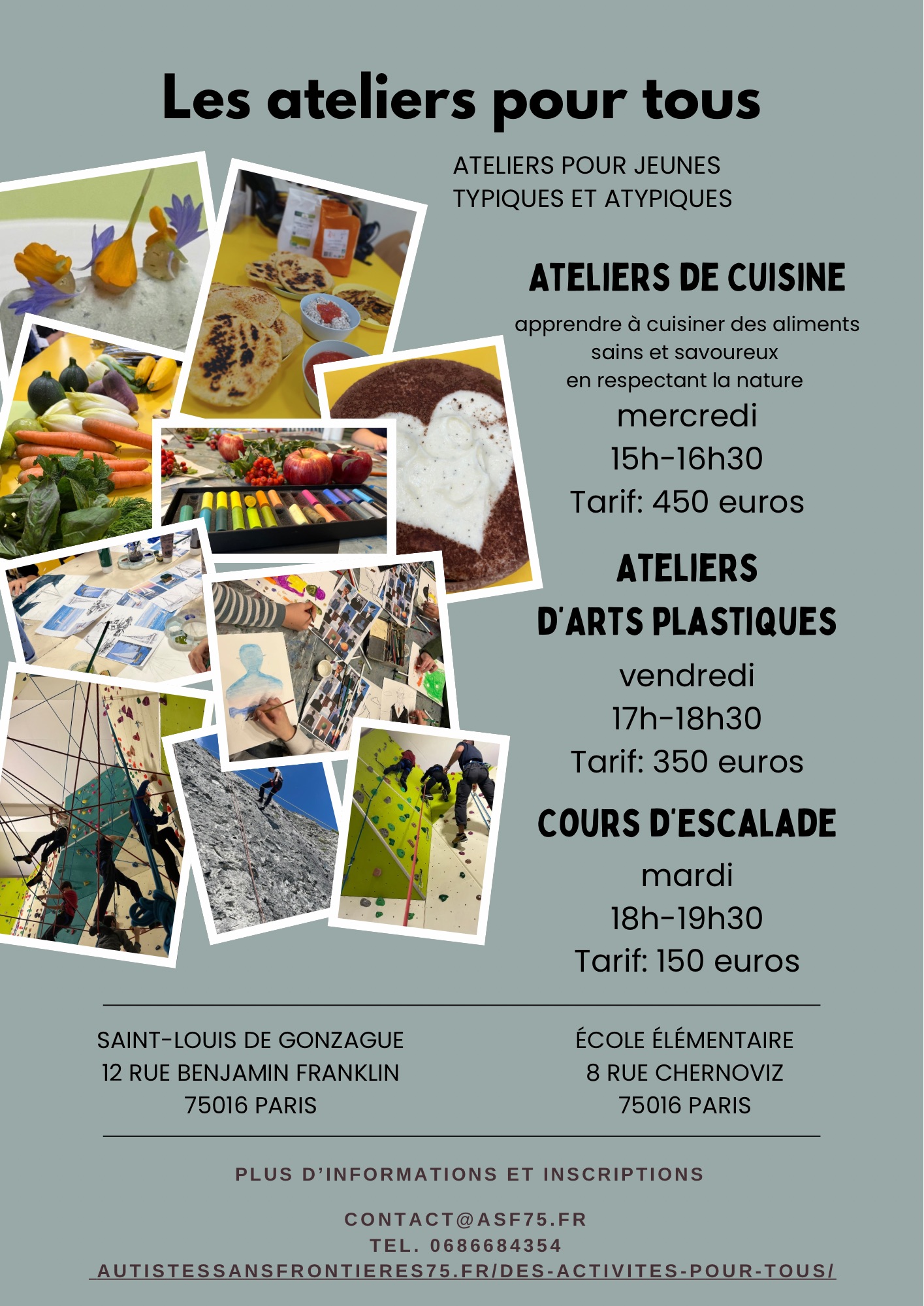 Copie de Flyer cours arts plastiques