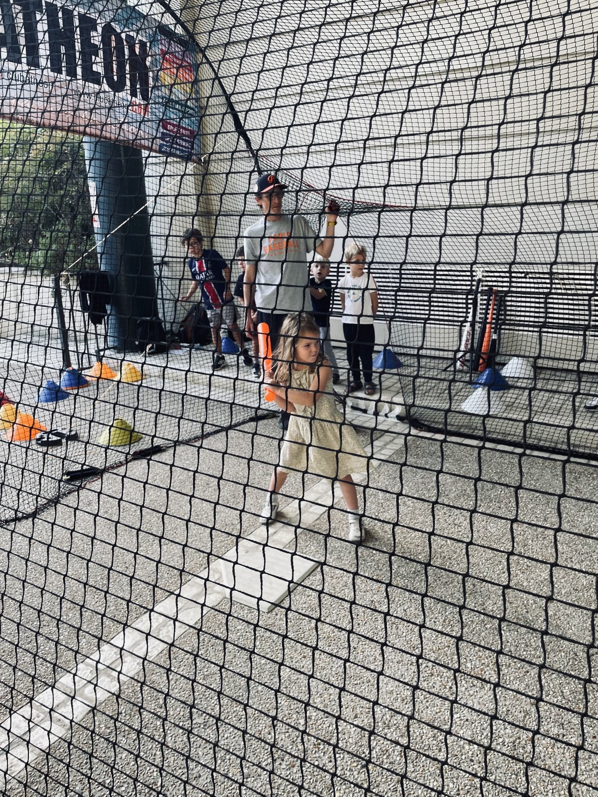 Initiation au baseball au parc de Passy